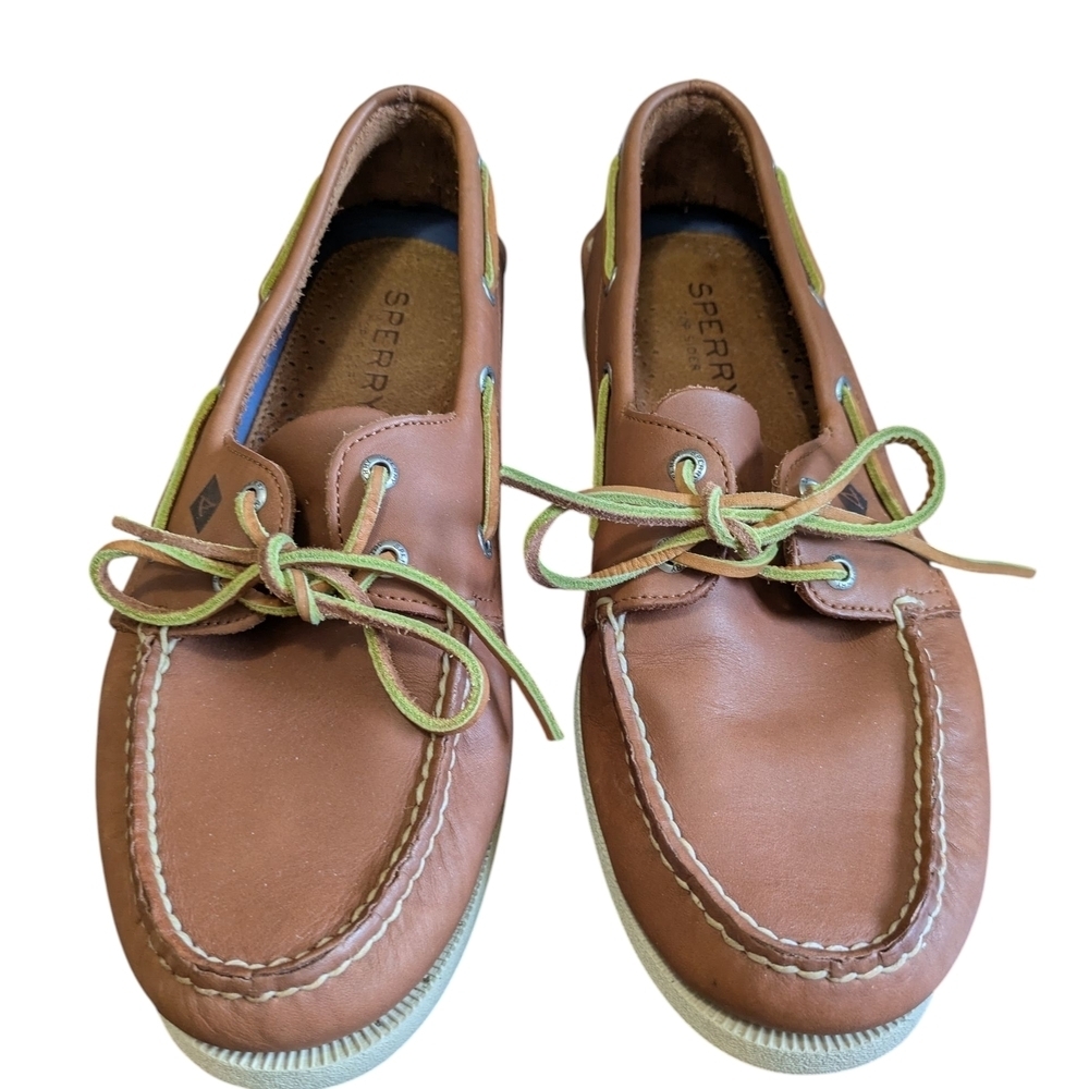 Sperry Tan Leather Boat Shoes Men's Size 12M
